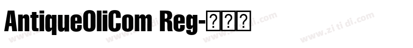 Antique0liCom Reg字体转换